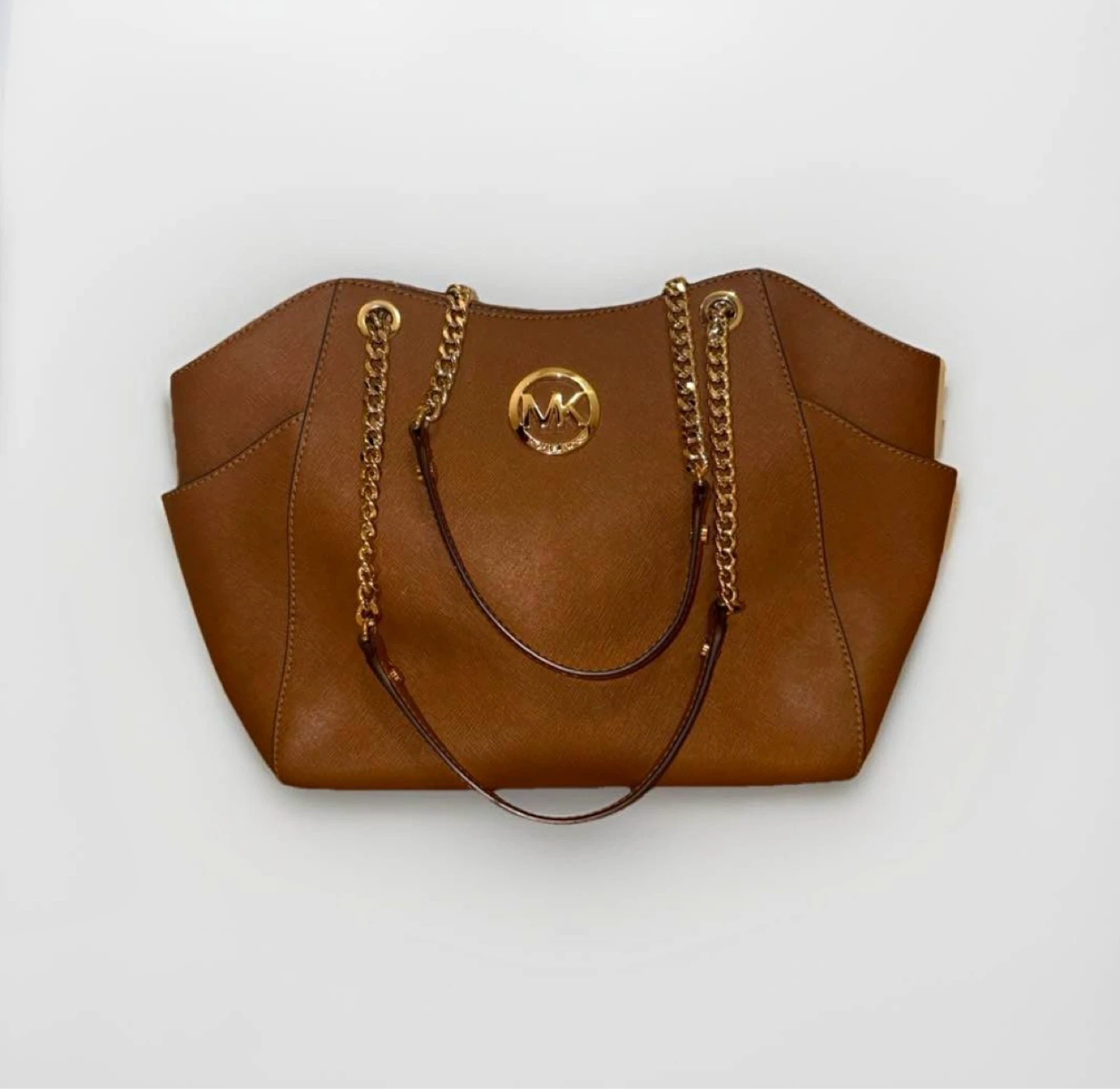 Michael Kors Brown Leather Tote Bag
