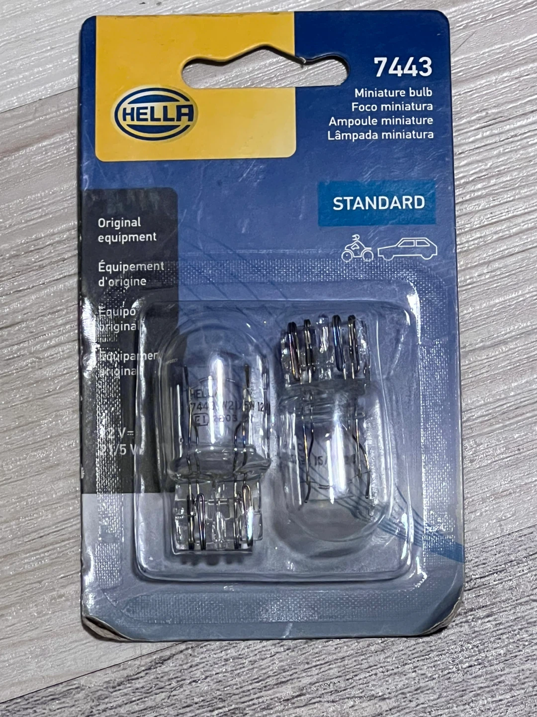 Hella 7443 Miniature Bulbs - 2 Pack
