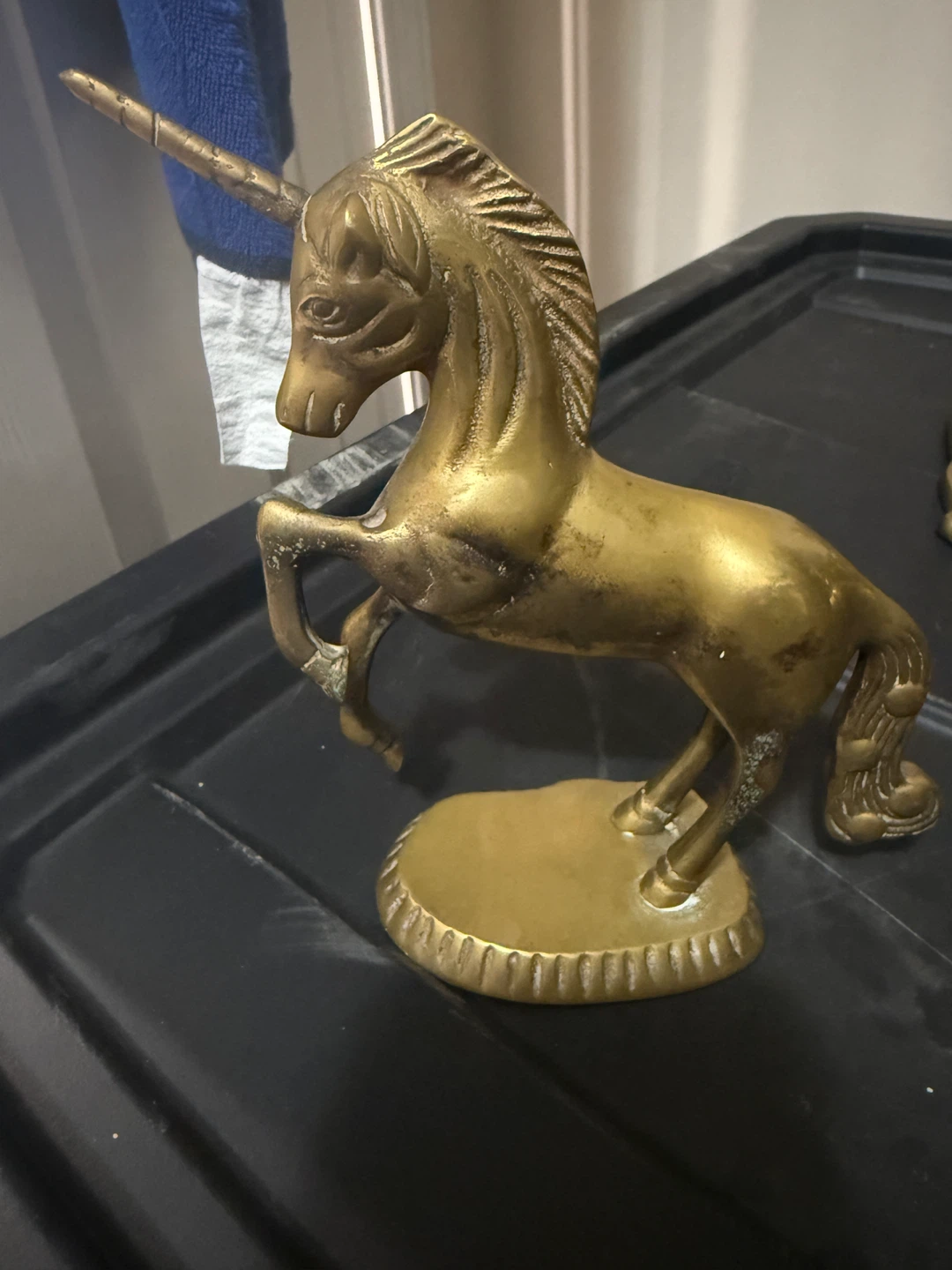 Set of 4 Brass Horse Figurines - photo 2