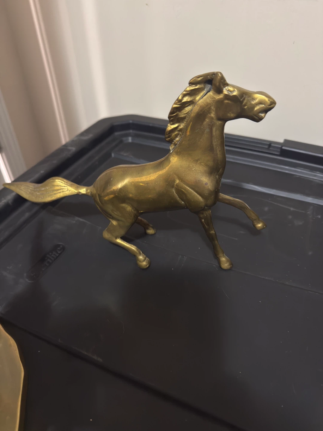 Set of 4 Brass Horse Figurines - photo 4