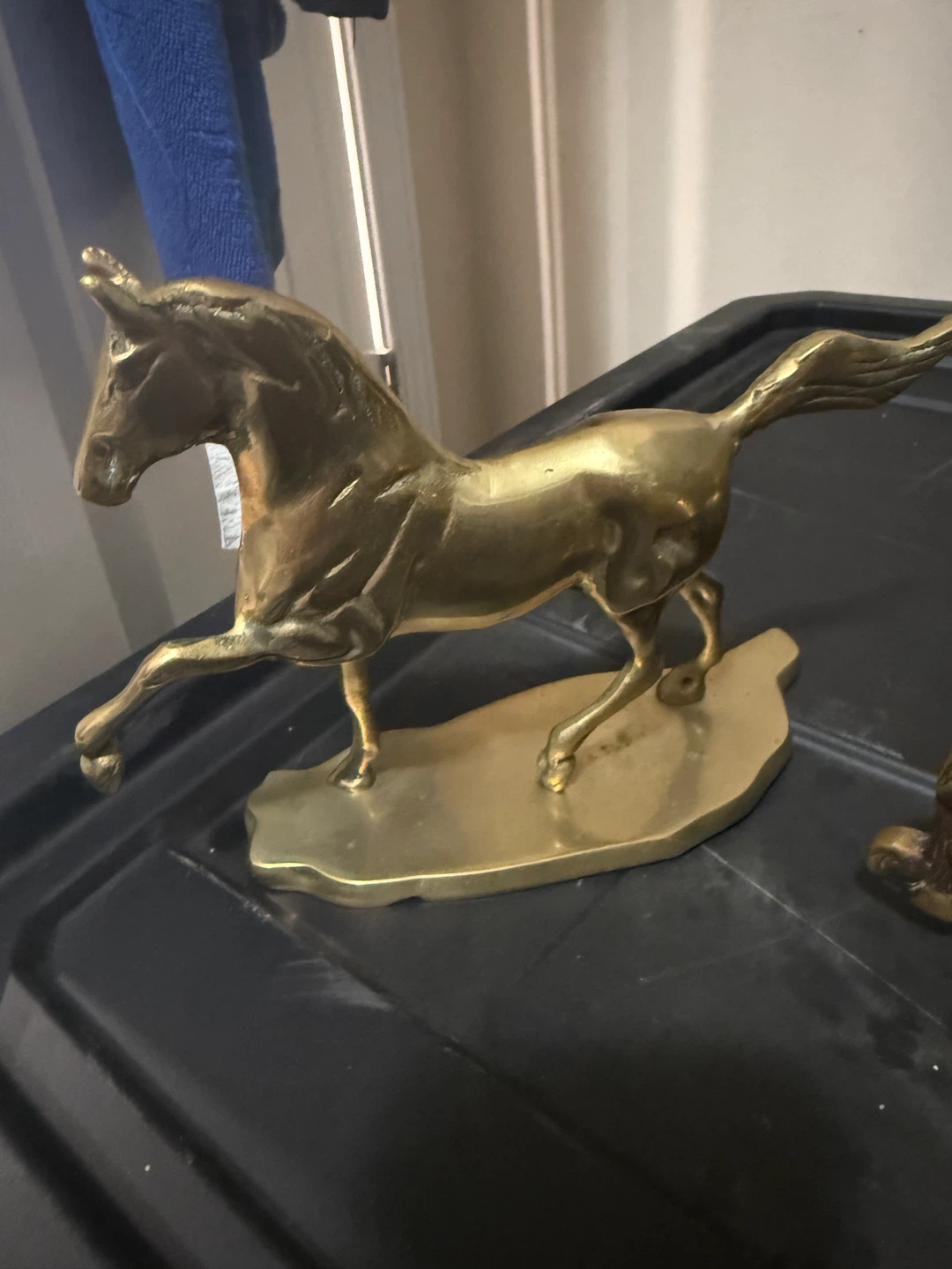 Set of 4 Brass Horse Figurines - photo 3