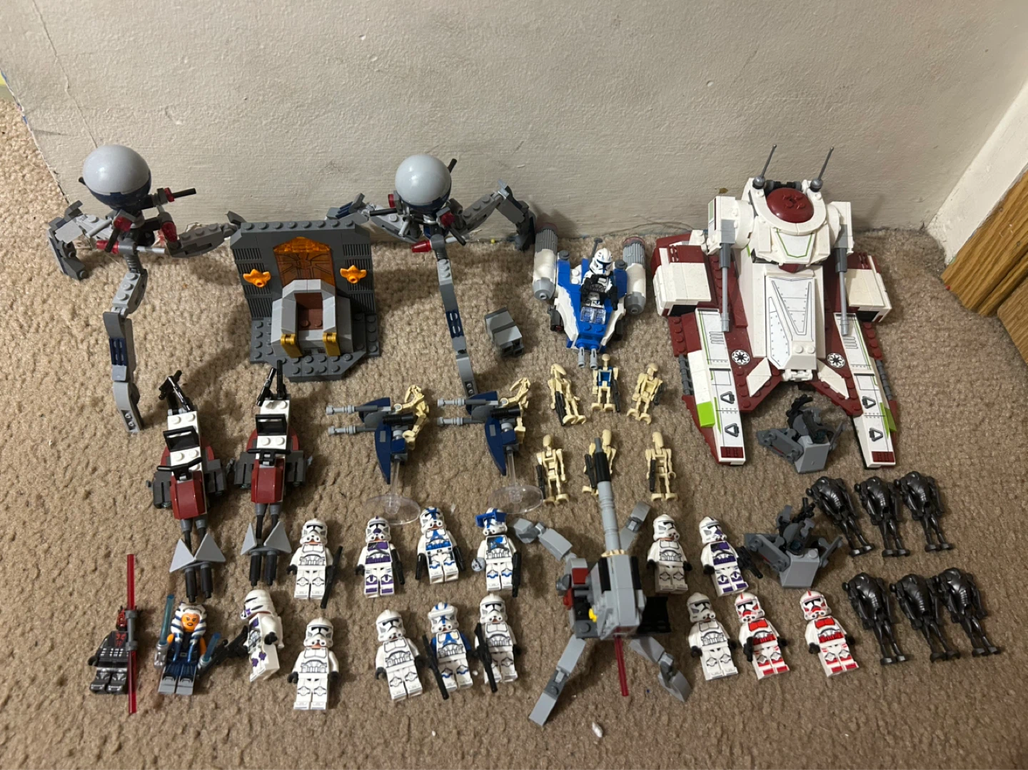 LEGO Star Wars Clone Wars Battle Droids & Vehicles Lot