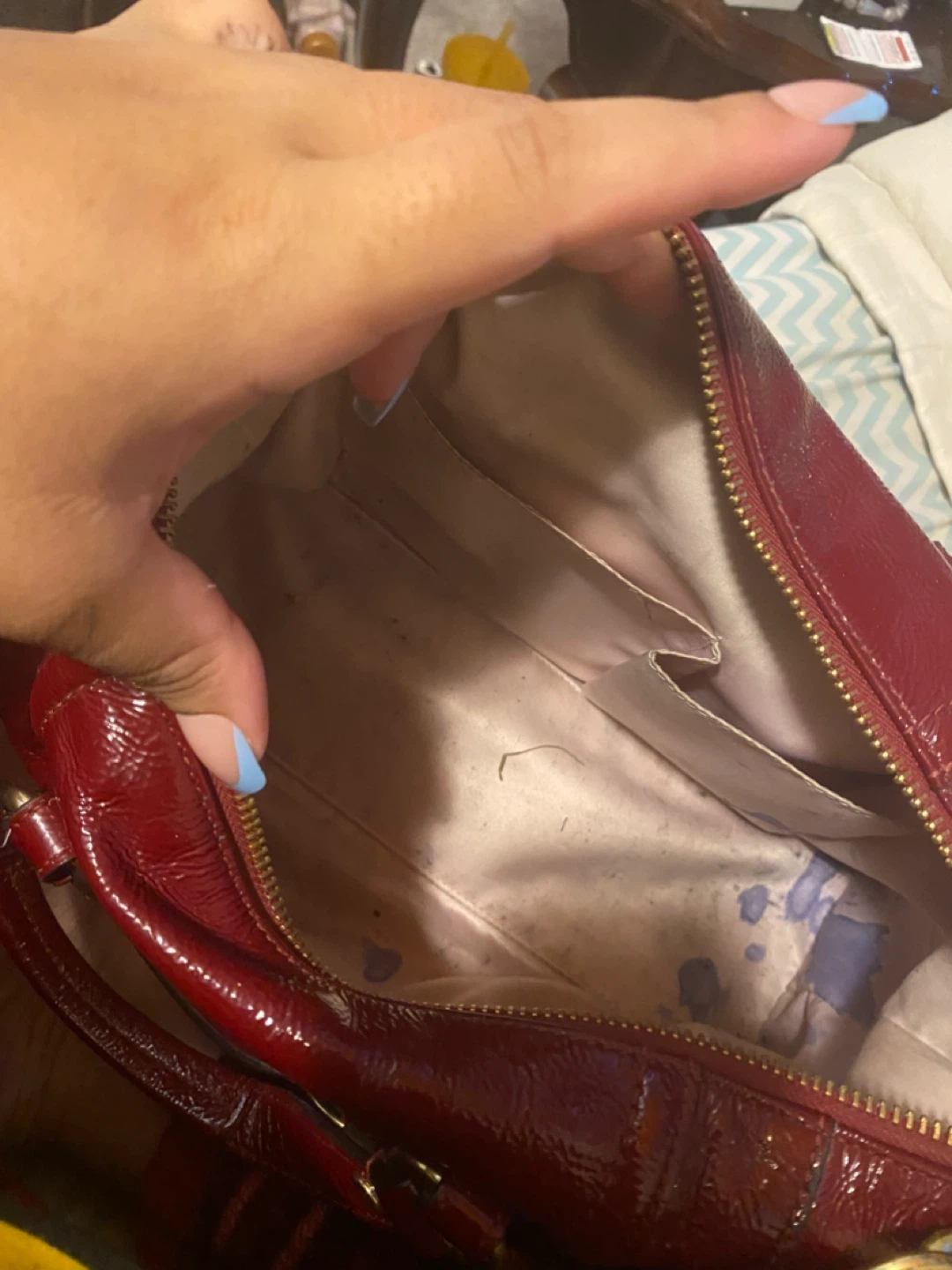Coach Red Patent Leather Handbag - photo 3