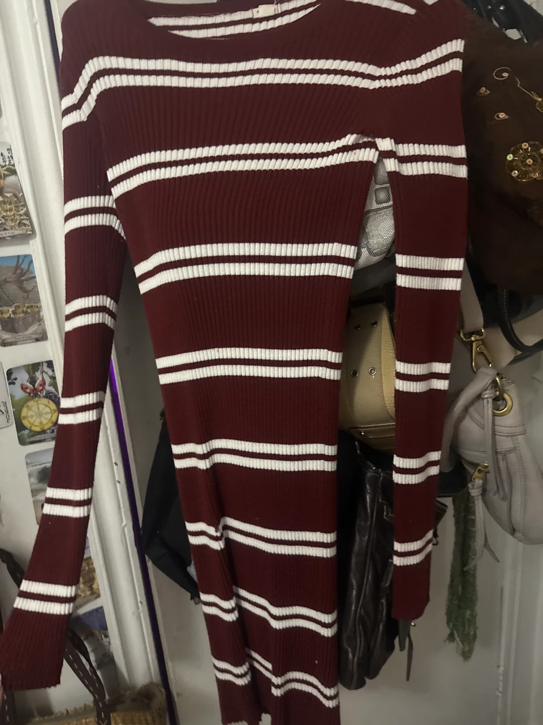 Striped tight dress