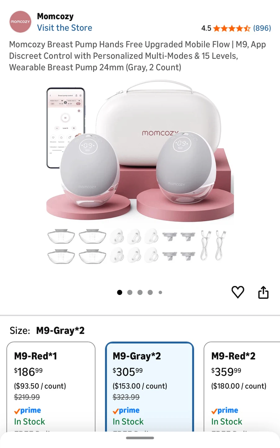 Momcozy Mobile Flow Double Electric Breast Pump - photo 2