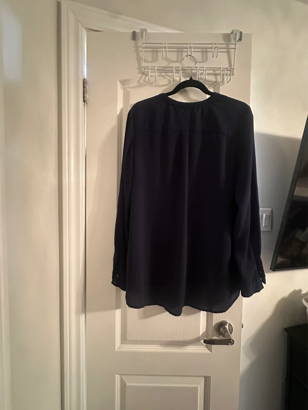 Navy Blue Polyester Blouse XL - photo 3