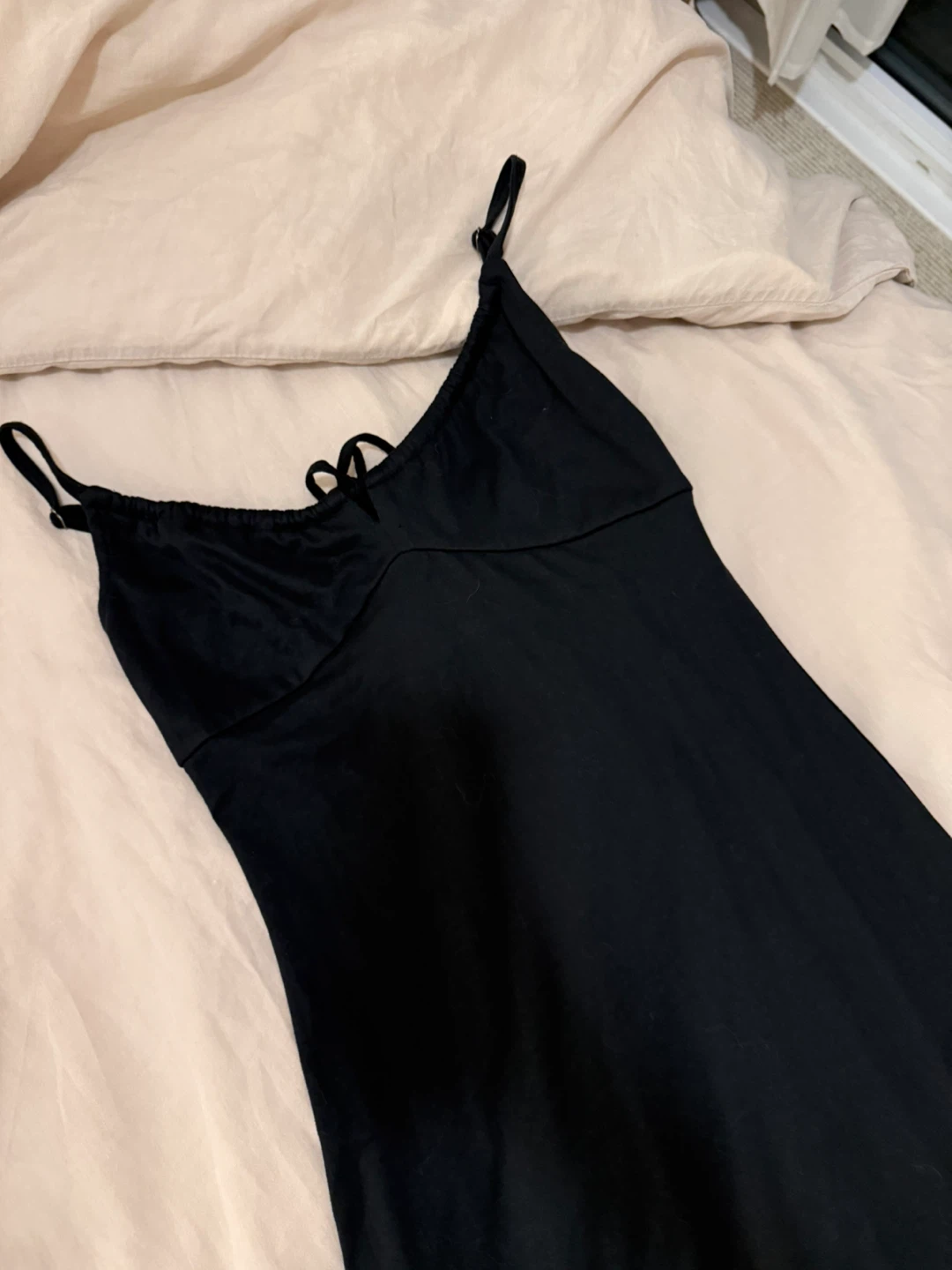 Hollister Black Slip Dress with Slit - photo 2