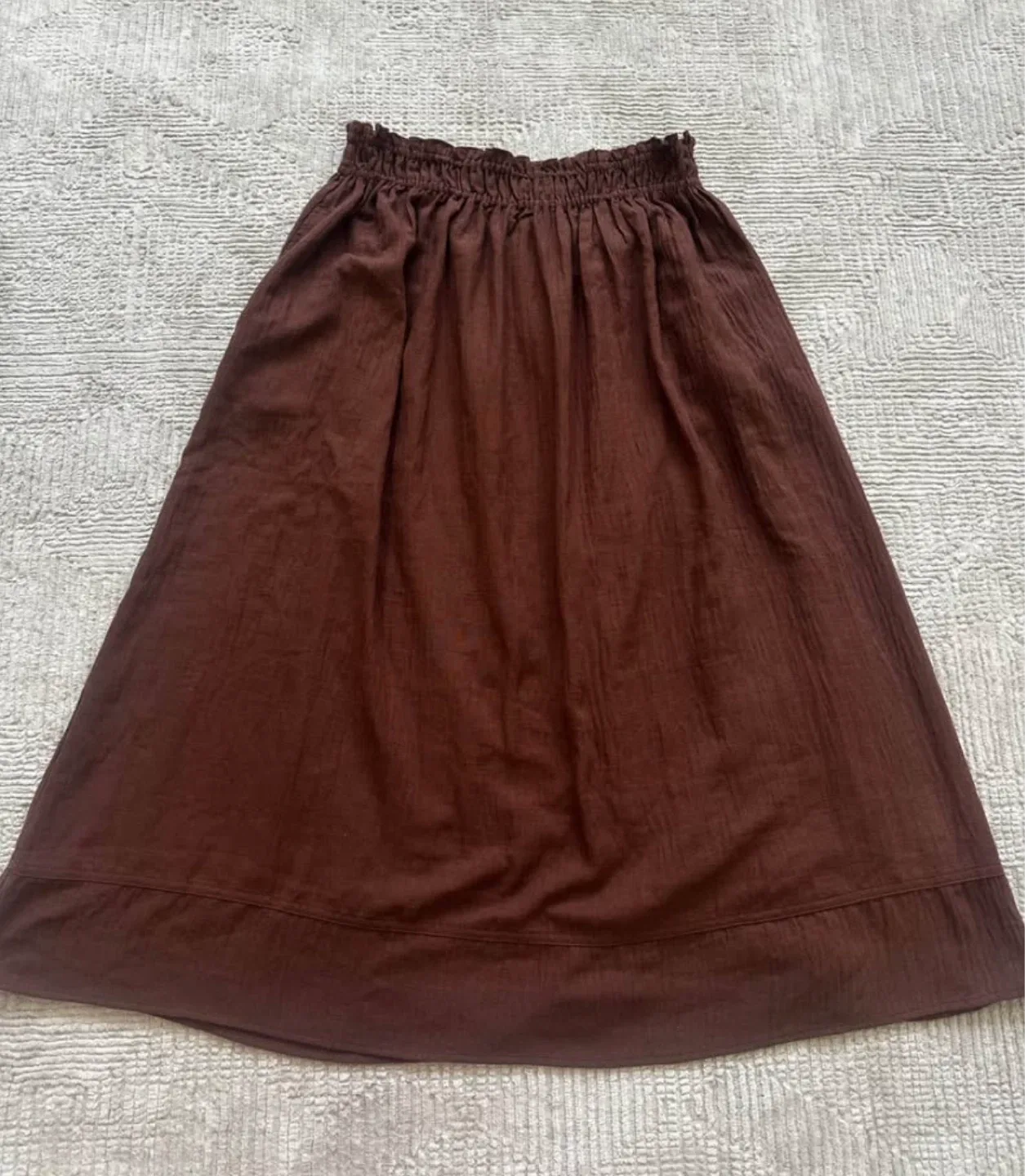 Brown A-Line Skirt