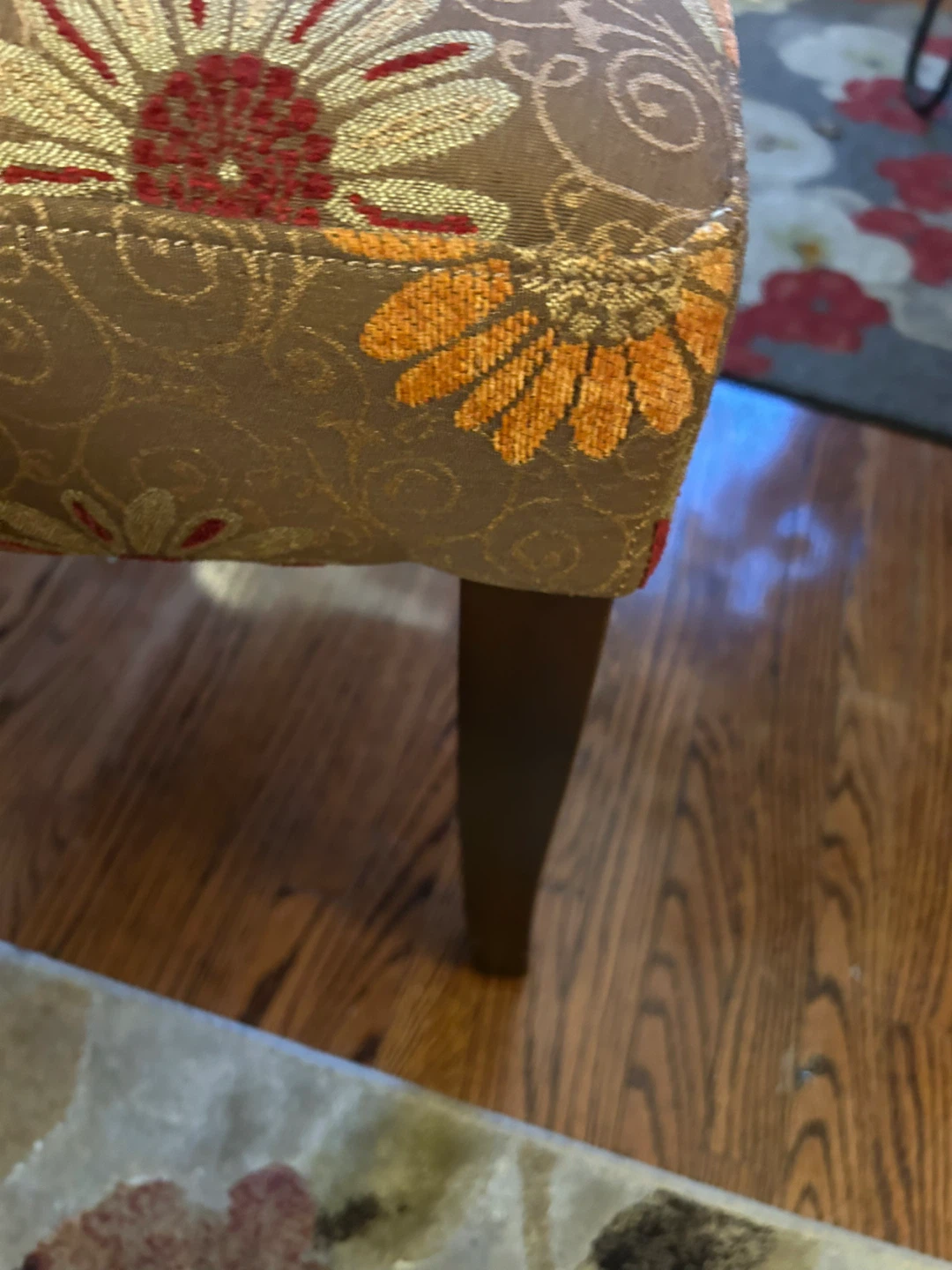 Floral Upholstered Dining Chair - photo 3
