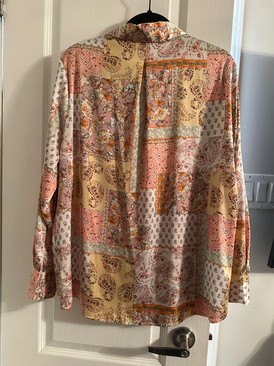 Haute Monde Patchwork Long Sleeve Button-Up Shirt - photo 4
