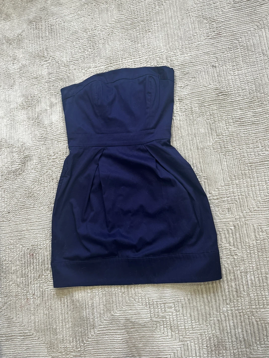 French Connection Navy Blue Strapless Dress Size 4 - photo 2