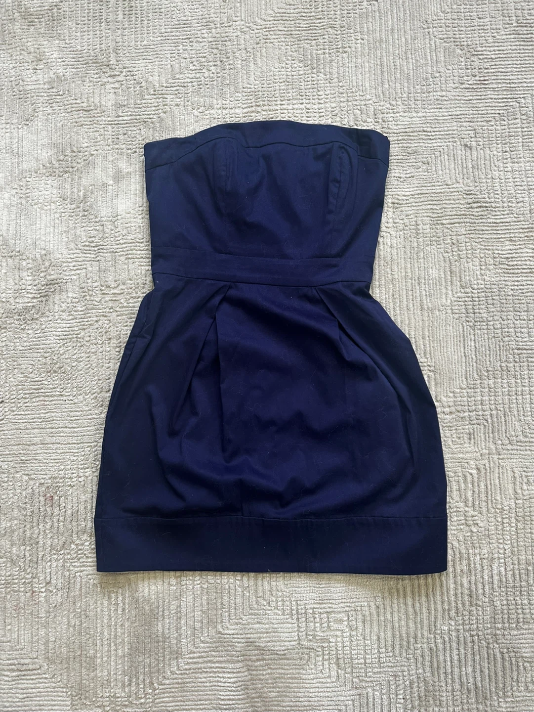 French Connection Navy Blue Strapless Dress Size 4
