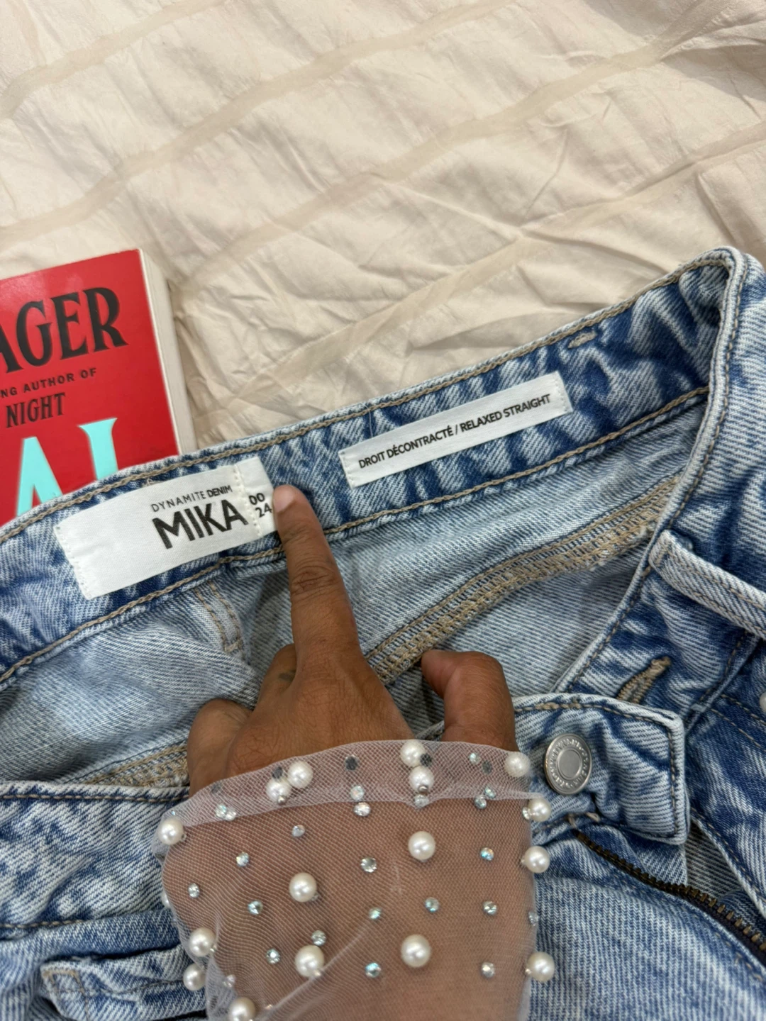 Dynamite Denim Mika Relaxed Straight Jeans Size 24 - photo 2