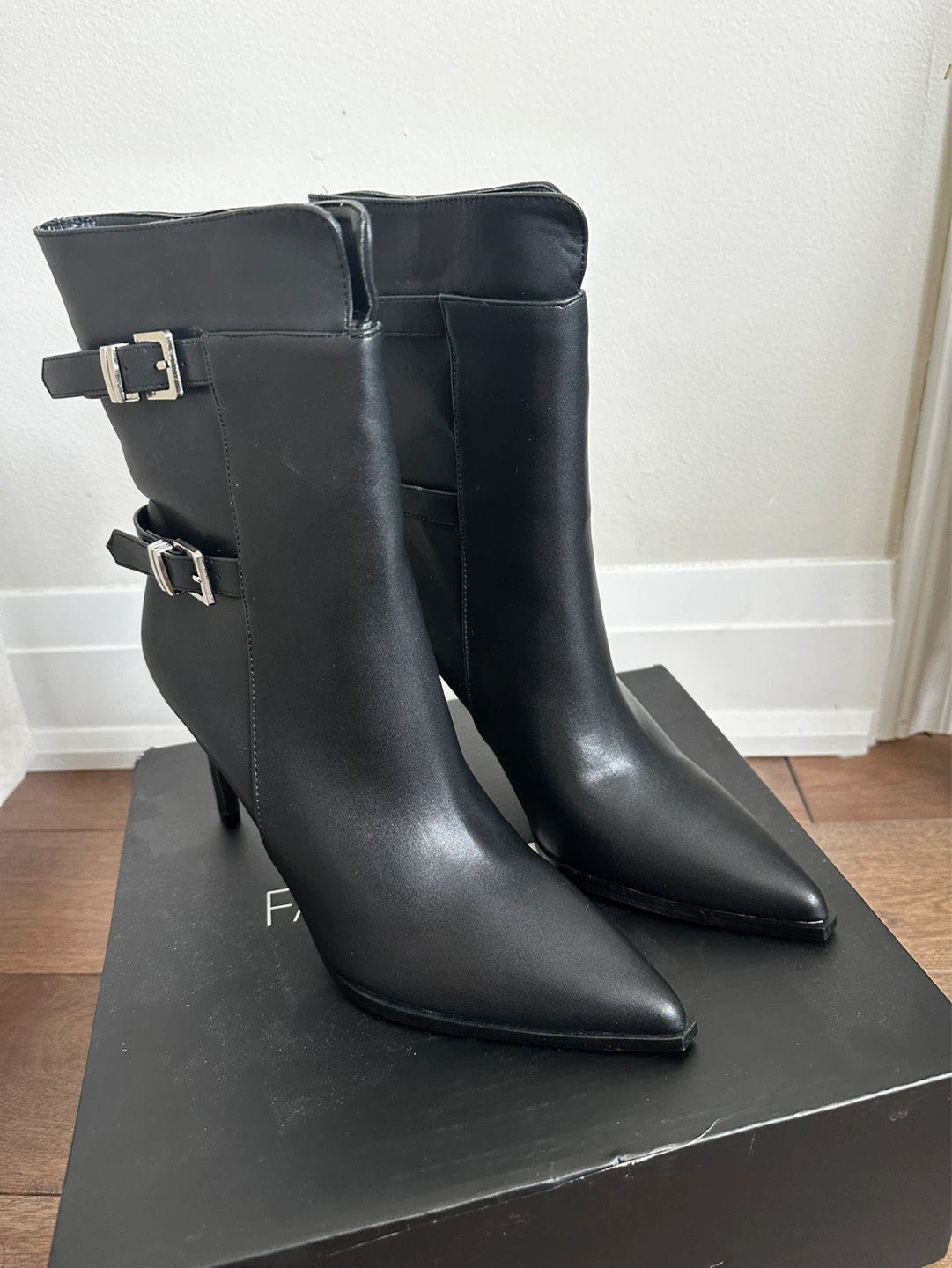 Fashion Nova Heeled Ankle Boots with Buckle Detail - photo 5