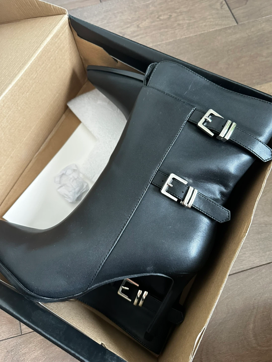 Fashion Nova Heeled Ankle Boots with Buckle Detail - photo 4