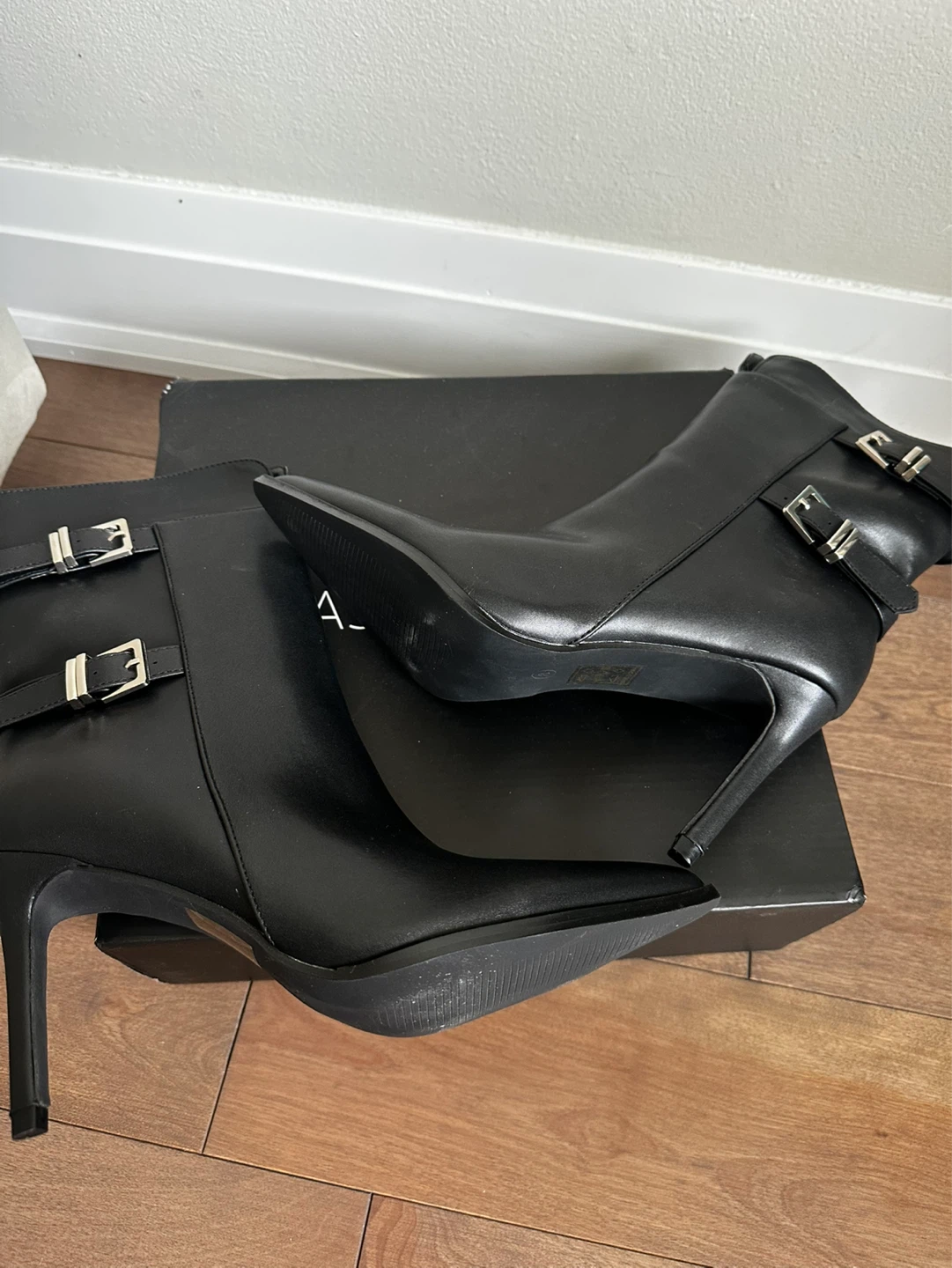 Fashion Nova Heeled Ankle Boots with Buckle Detail