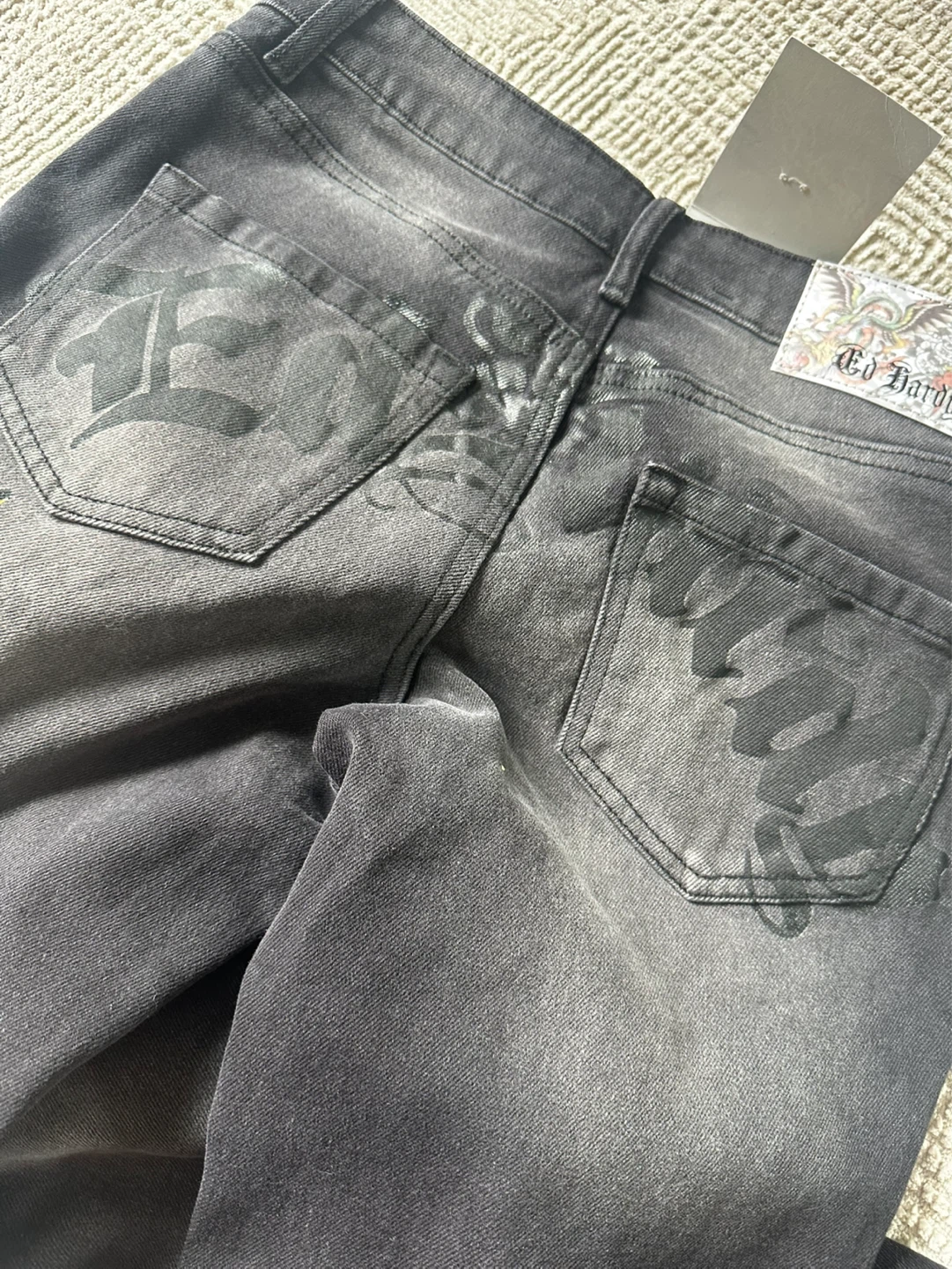 Ed Hardy Black Flare Jeans - photo 3
