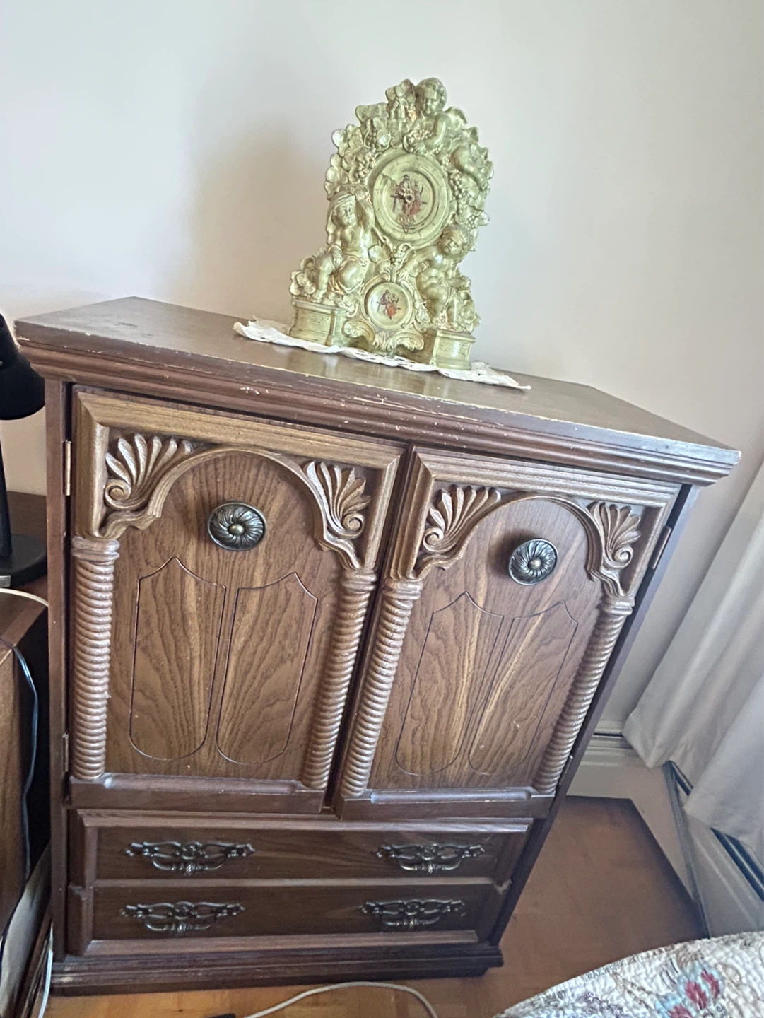 Wooden Armoire with Drawers - photo 2