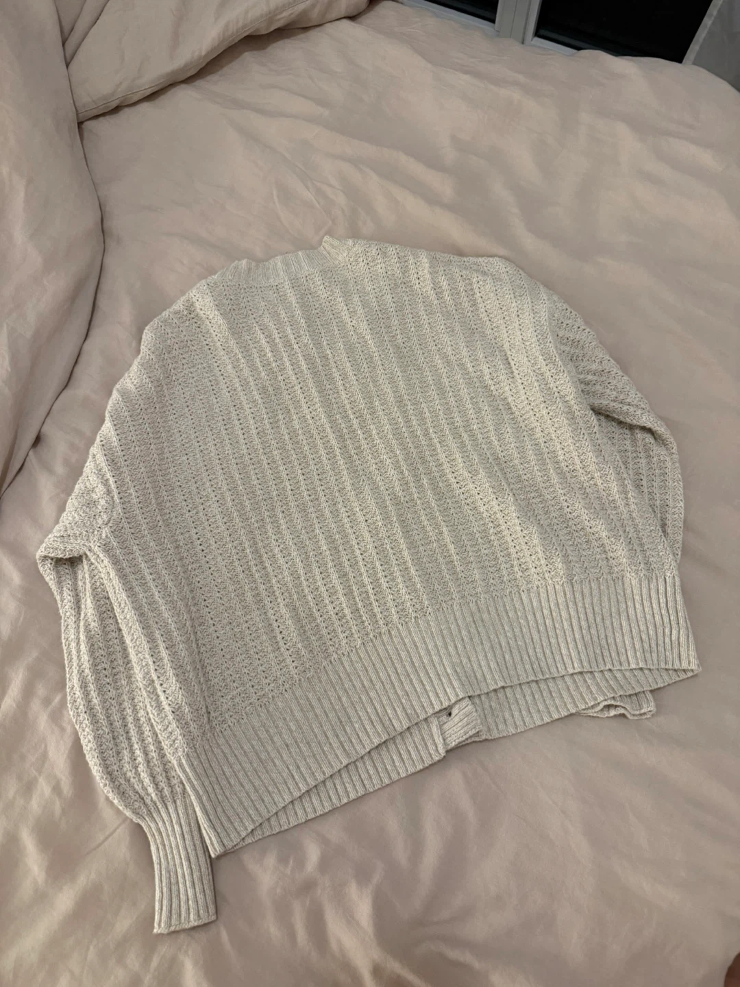 American Eagle Beige Knit Cardigan - photo 5