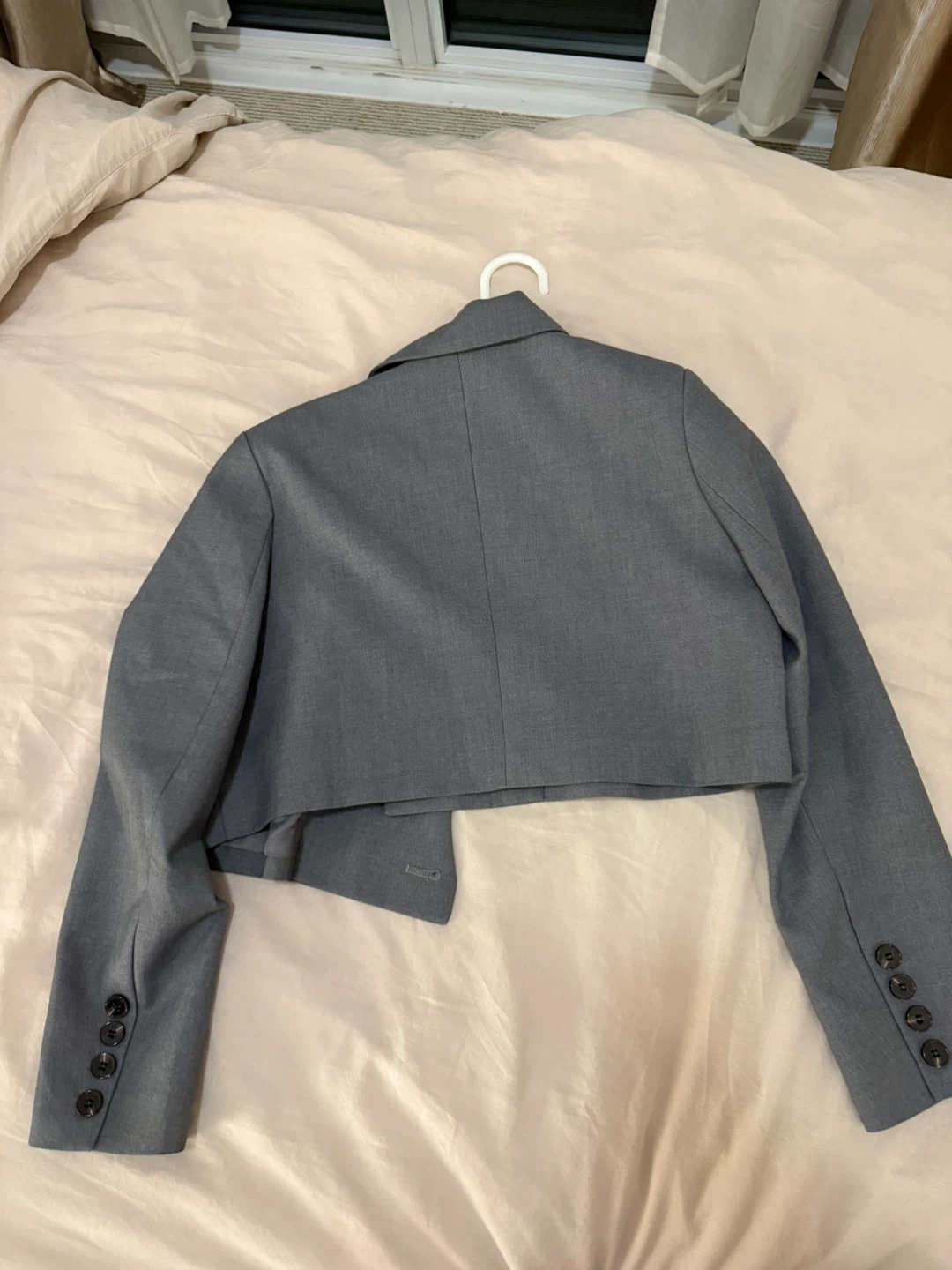 Grey Cropped Blazer - photo 4