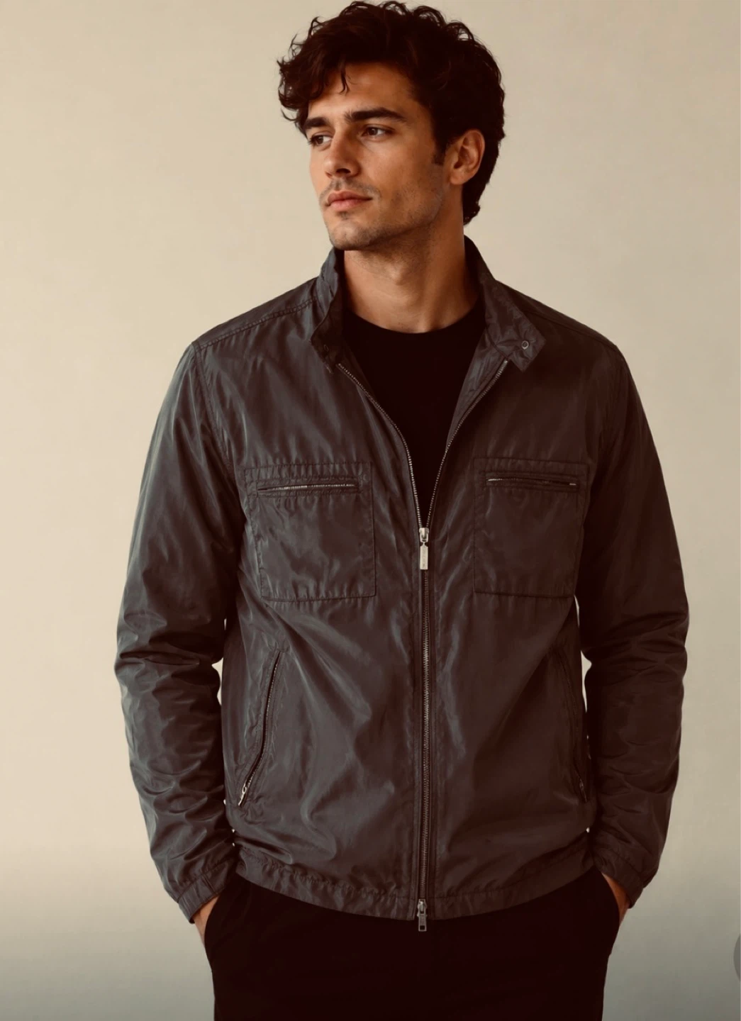Jones New York Men's Black Jacket Size L