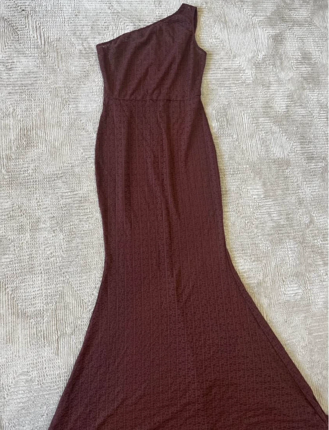 Fashion Nova One-Shoulder Maxi Dress