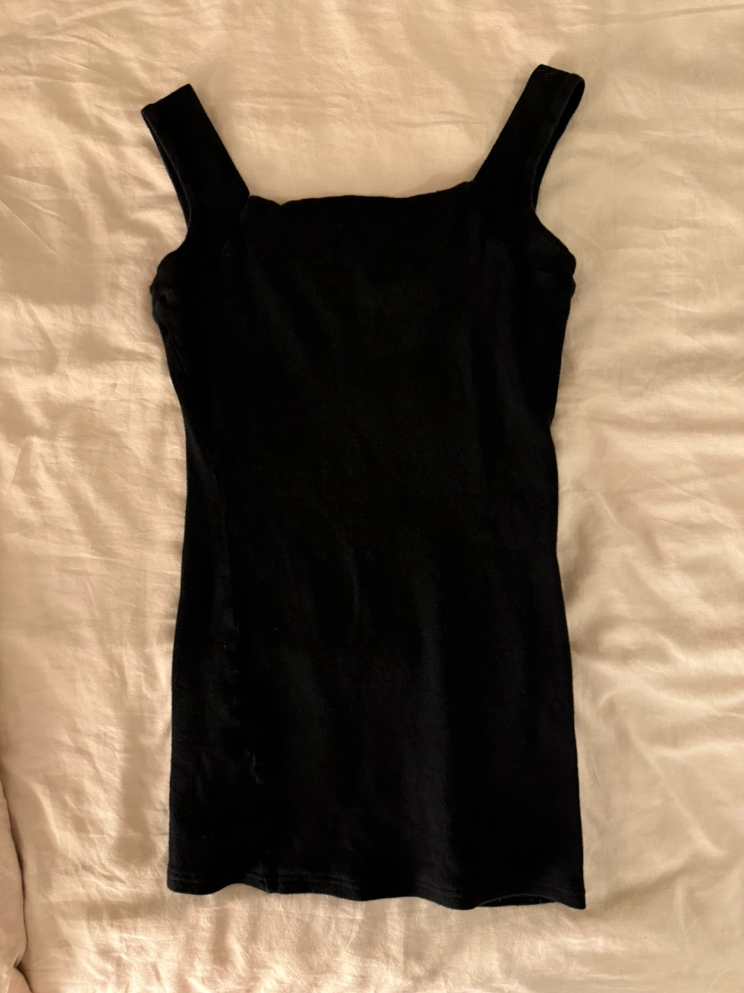 Black Ribbed Tank Top