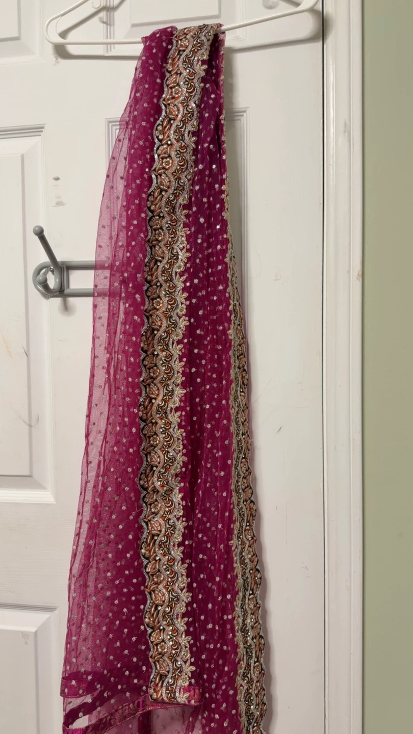 Embroidered Anarkali Dress with Dupatta - photo 3