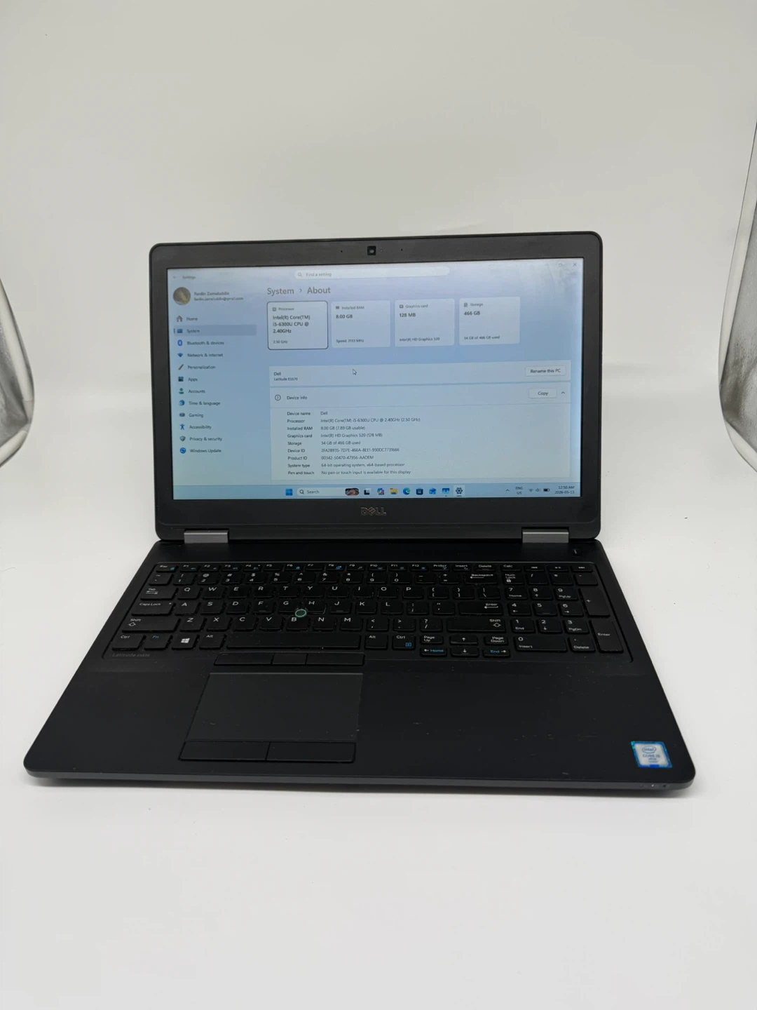 Dell Latitude E5570 i5 6th Gen 8 GB 500 HDD