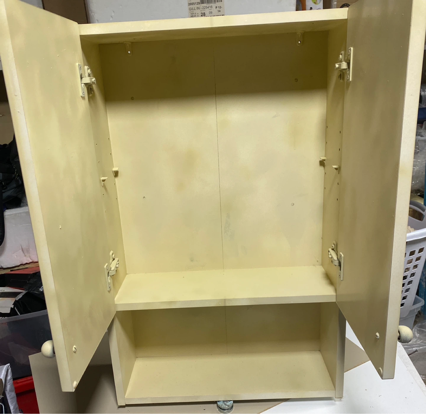 Two -Door Wall Cabinet with Open Shelf - photo 2