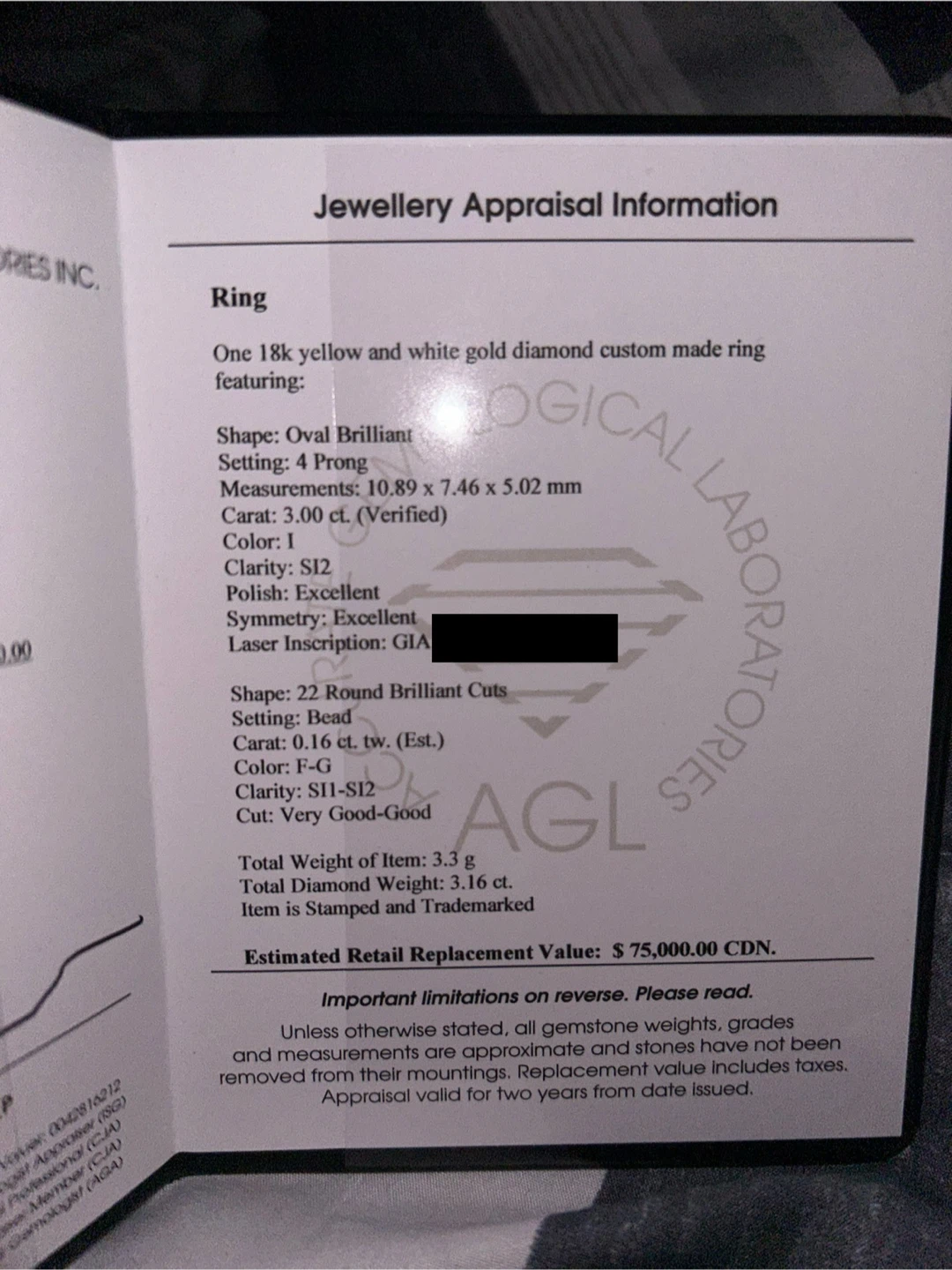 3 carat natural diamond ring (GIA certified) - photo 4