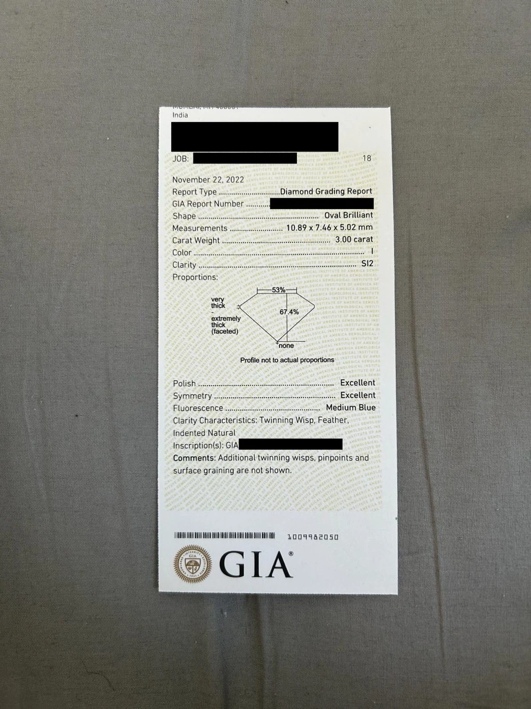 3 carat natural diamond ring (GIA certified) - photo 5