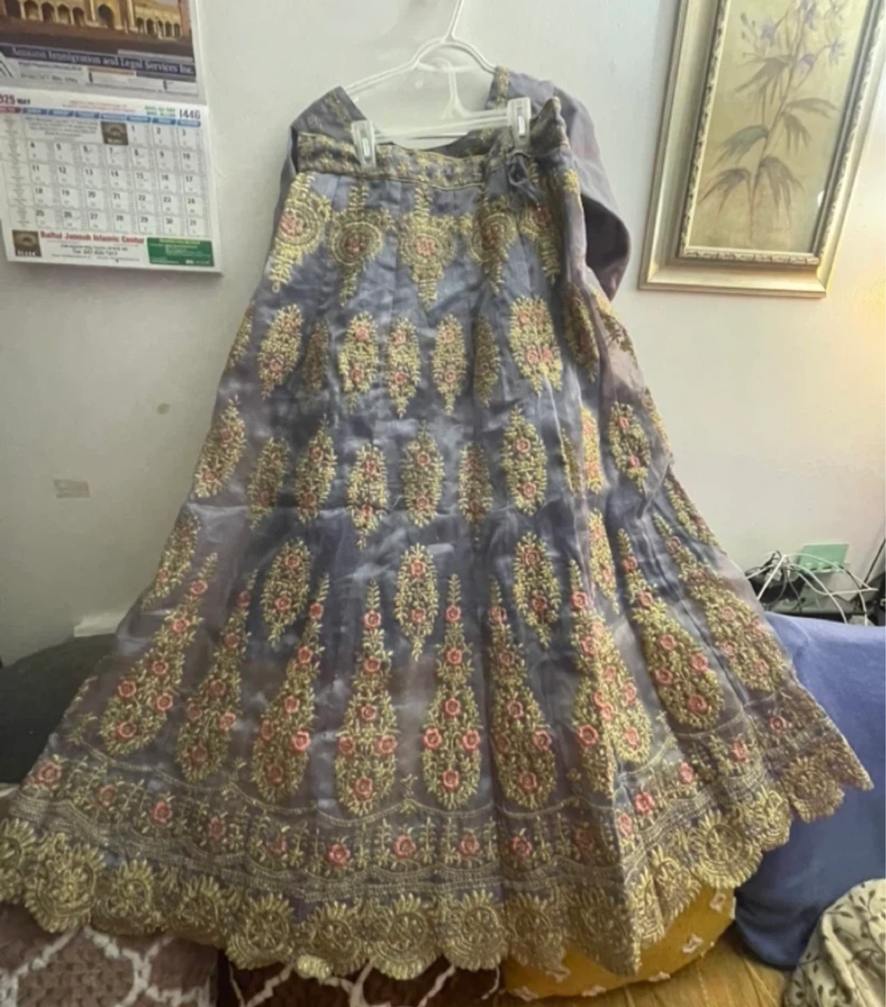 Embroidered Lehenga Choli Set with Dupatta - photo 3