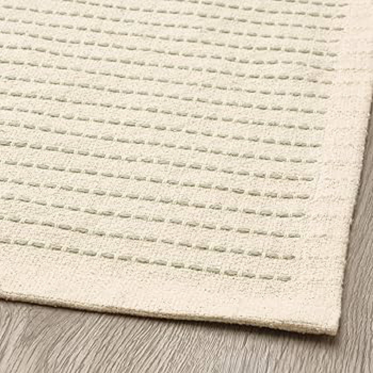 White Striped iKEA Rug - 1.06m x 1.62m - photo 2
