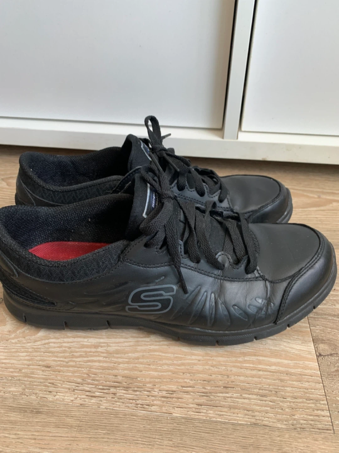 Skechers Relaxed Fit Slip Resistant Black Shoes