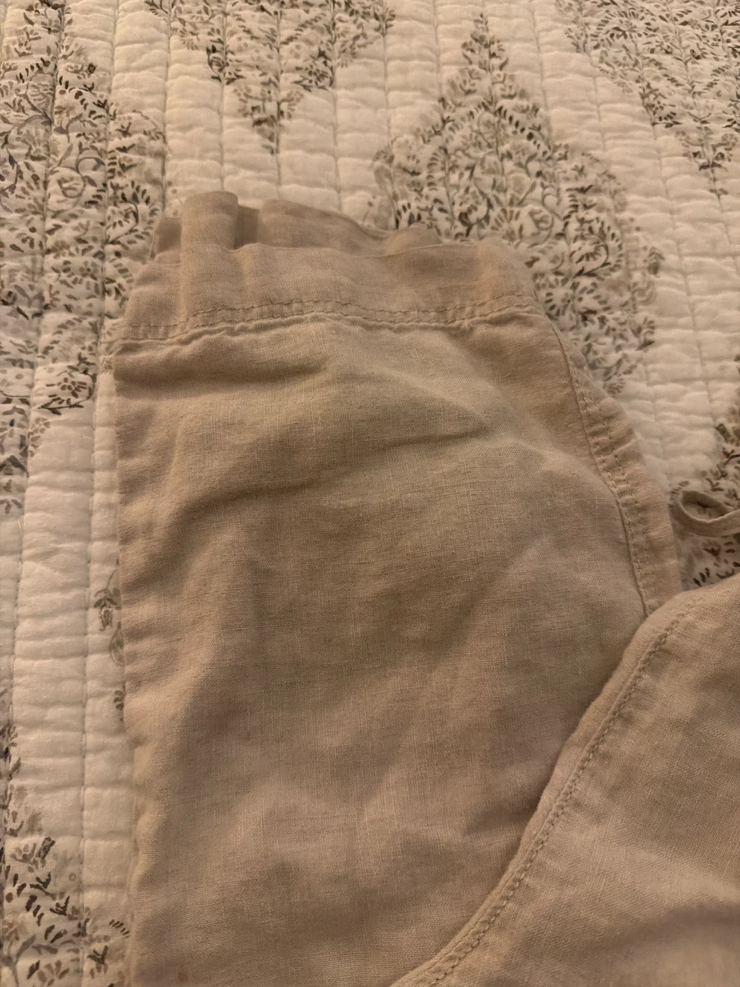 H&M Linen Blend Pants - Beige, Medium - photo 3