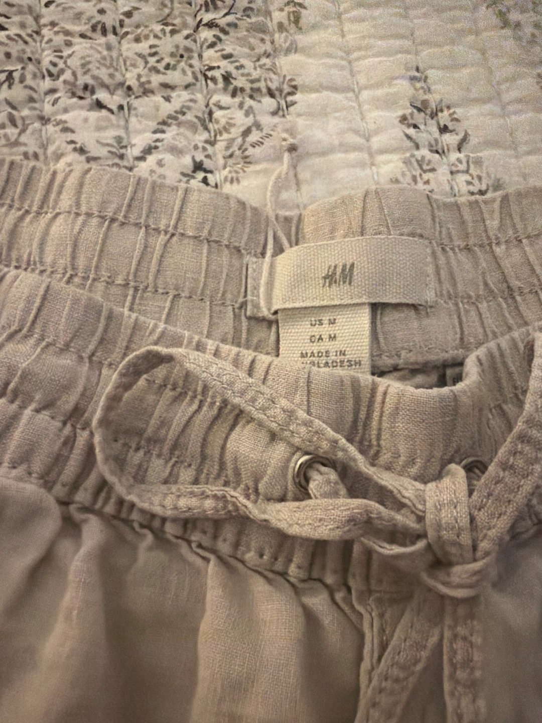 H&M Linen Blend Pants - Beige, Medium - photo 5