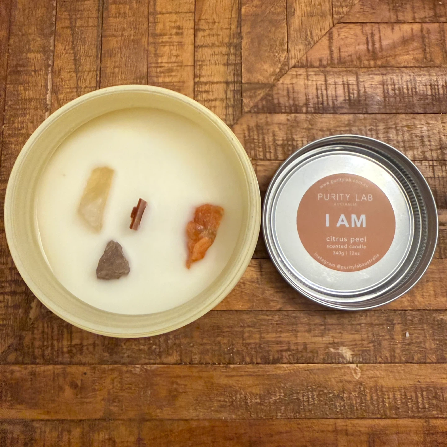 Purity Lab “I AM Happy” Citrus Peel Scented Candle 12oz
