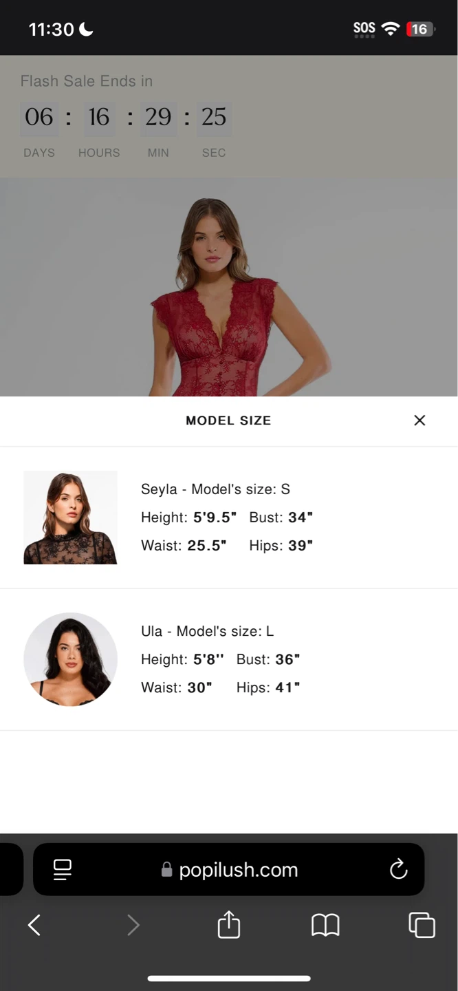 Popilush Red Lace Maxi Dress with Built-in Shapewear - photo 3