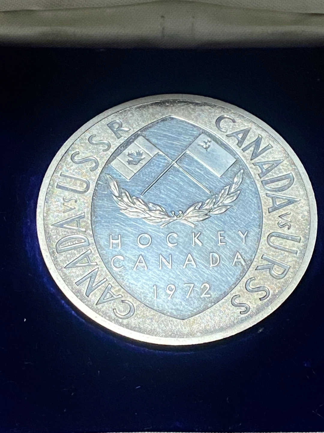 1972 Canada vs USSR Hockey Commemorative Silver Coin