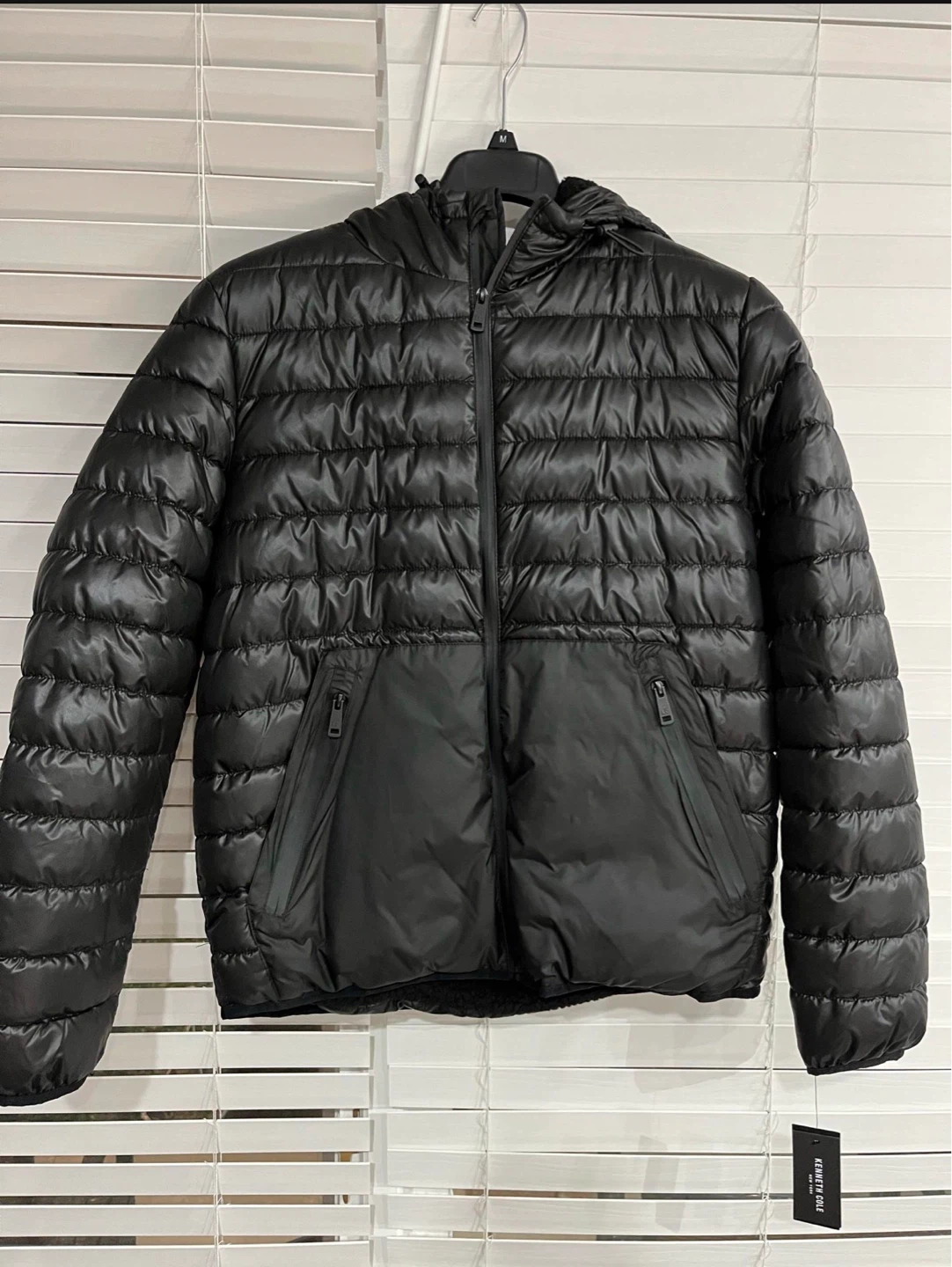 Kenneth Cole  Black Puffer Jacket - Size M - photo 2