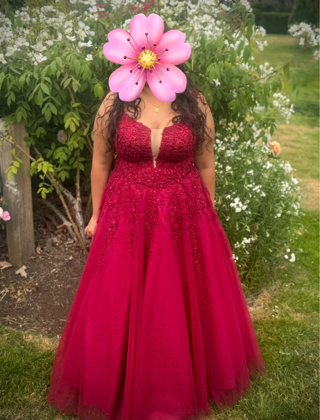 Red Gown. Dress for formal event