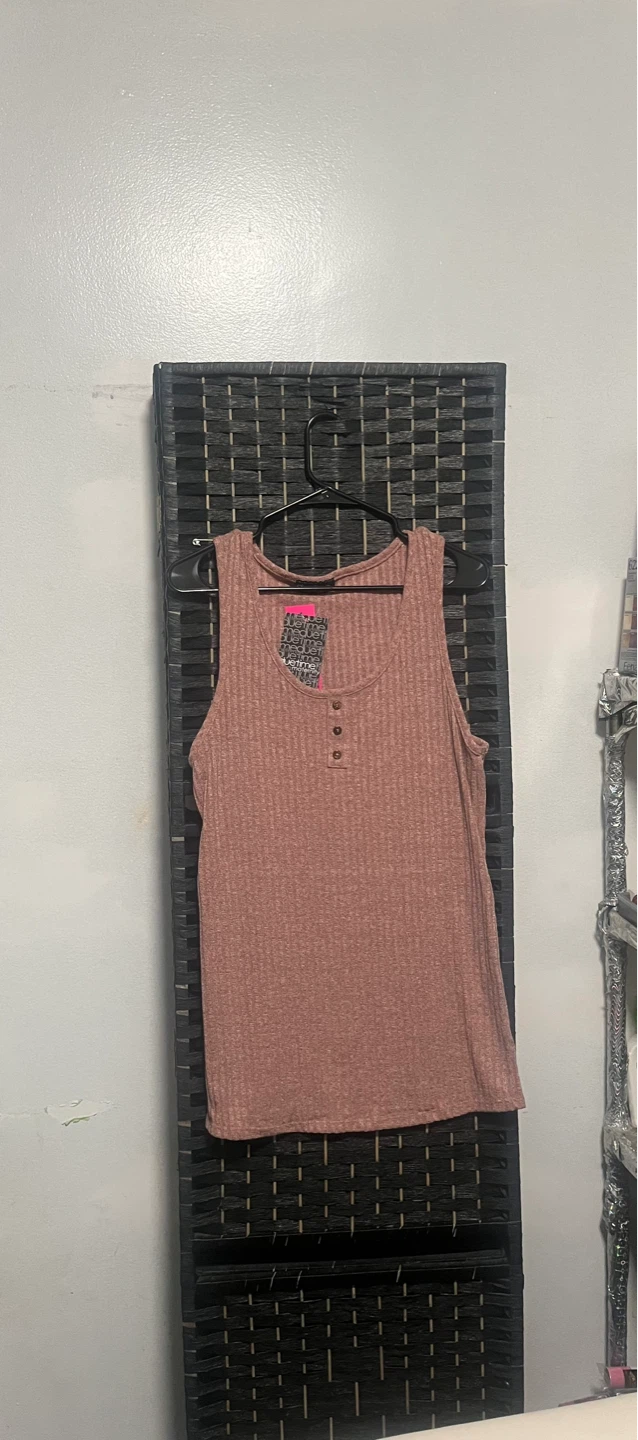 Women's Ribbed Tank Top - Pink/Rose size L - photo 3