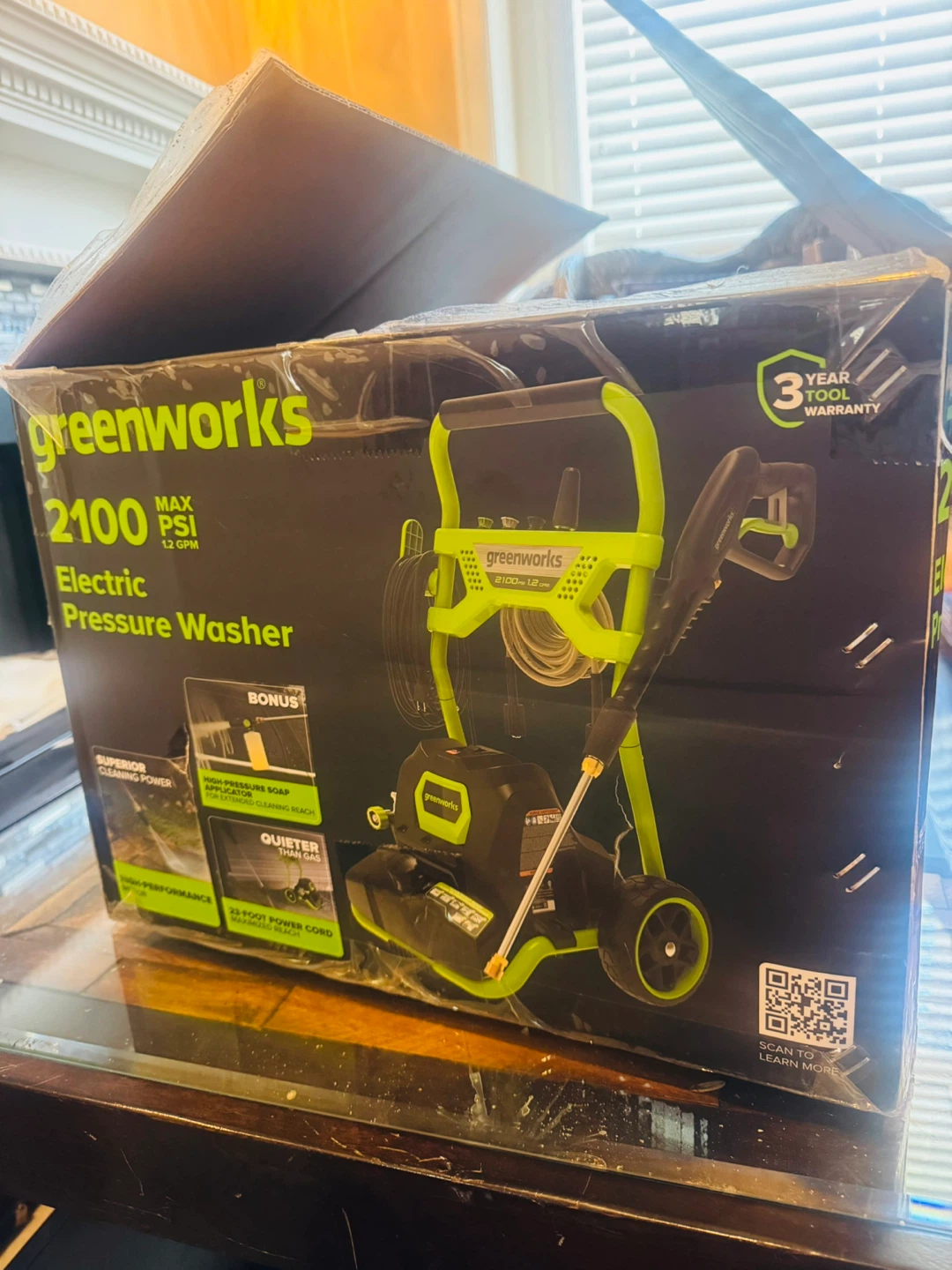 Greenworks 2100 PSI Electric Pressure Washer - photo 2