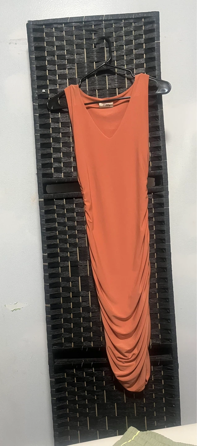 Ruched Sleeveless Midi Dress size S - photo 2