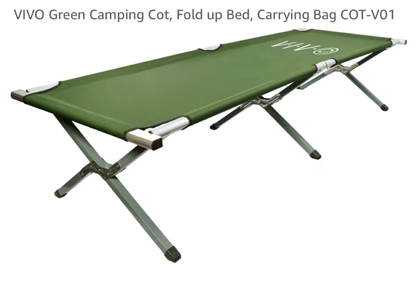VIVO Green Camping Cot Foldable Bed COT-V01 - photo 2