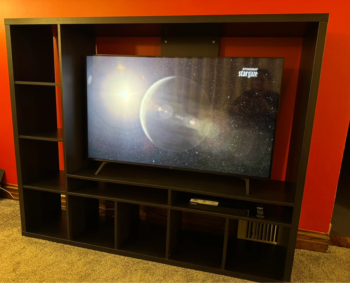 Black Entertainment Center / Media Console - photo 2