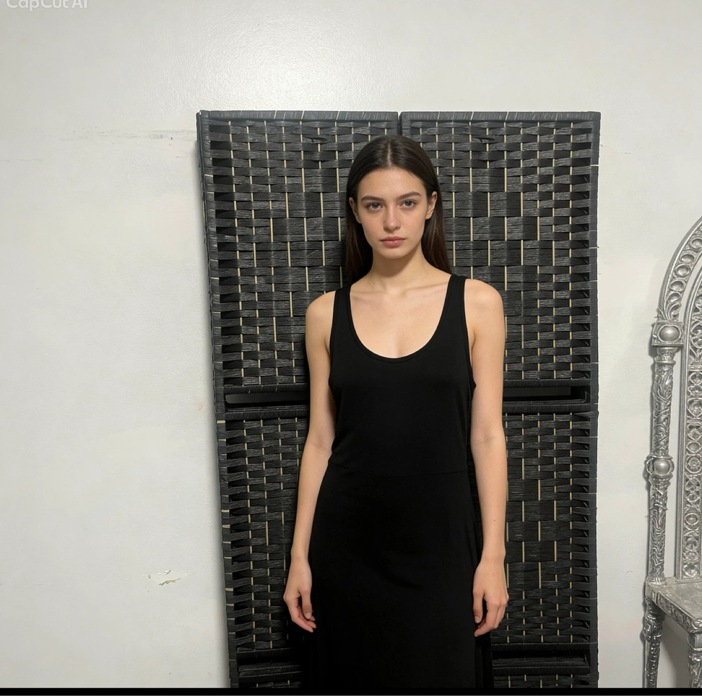 Olivia Rae Black Midi Dress size M