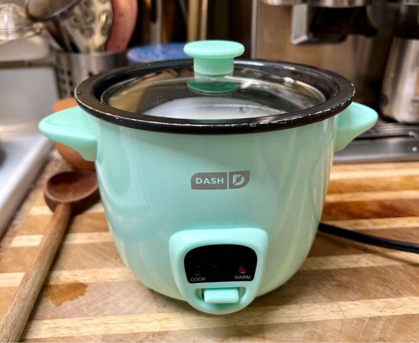 Dash Aqua Mini Rice Cooker-1 cup