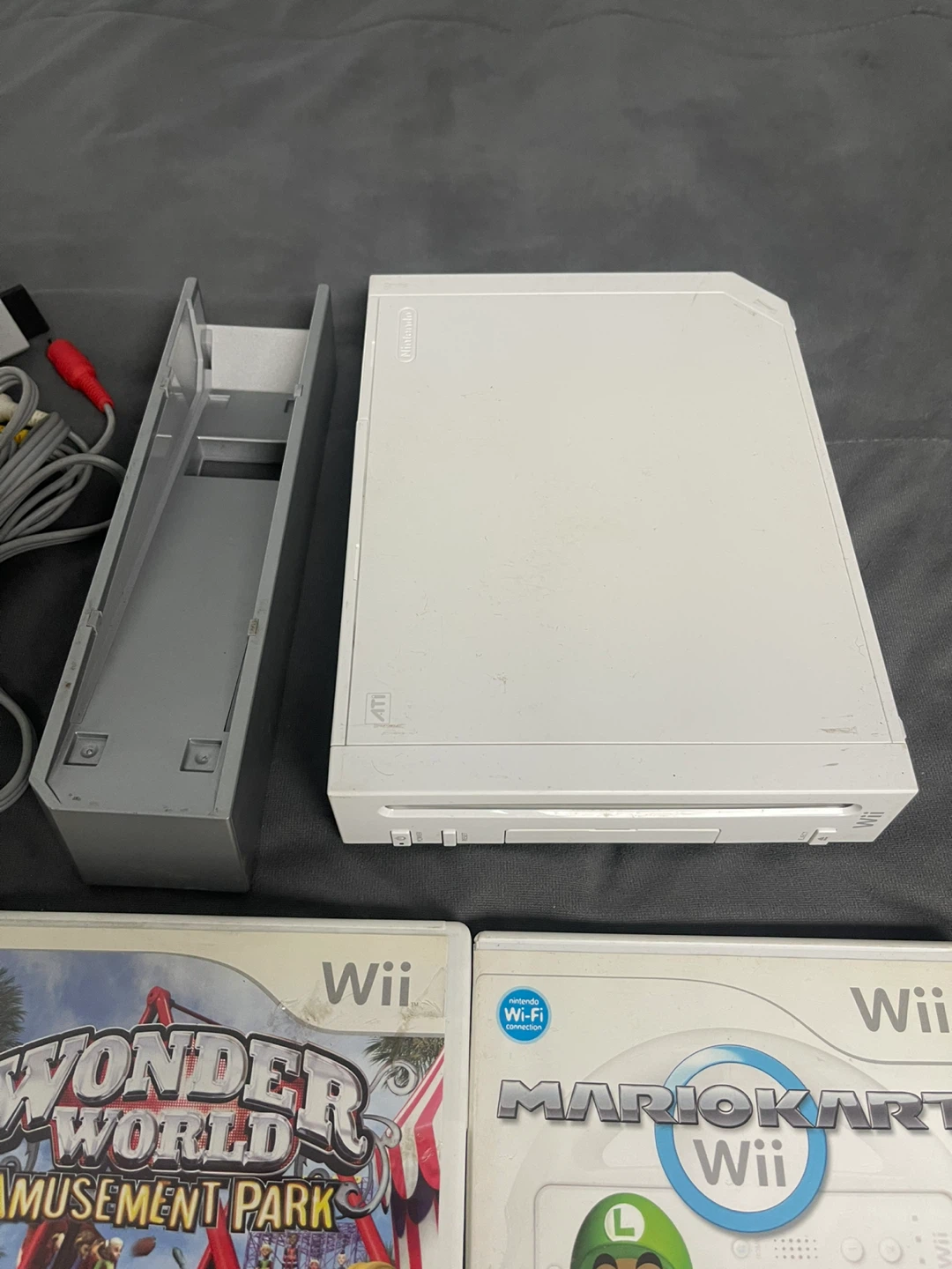 Nintendo Wii Console with Games and Controllers - photo 2